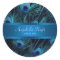Royal Blue Purple Peacock Wedding Stickers