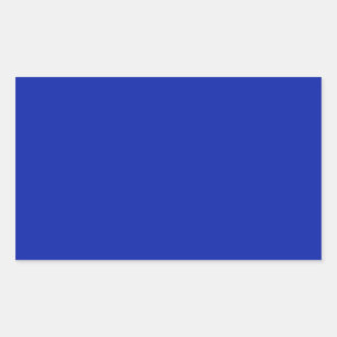 Royal Blue Rectangle Sticker