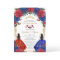 Royal Blue Red Floral Girls Twins Quinceañera 15