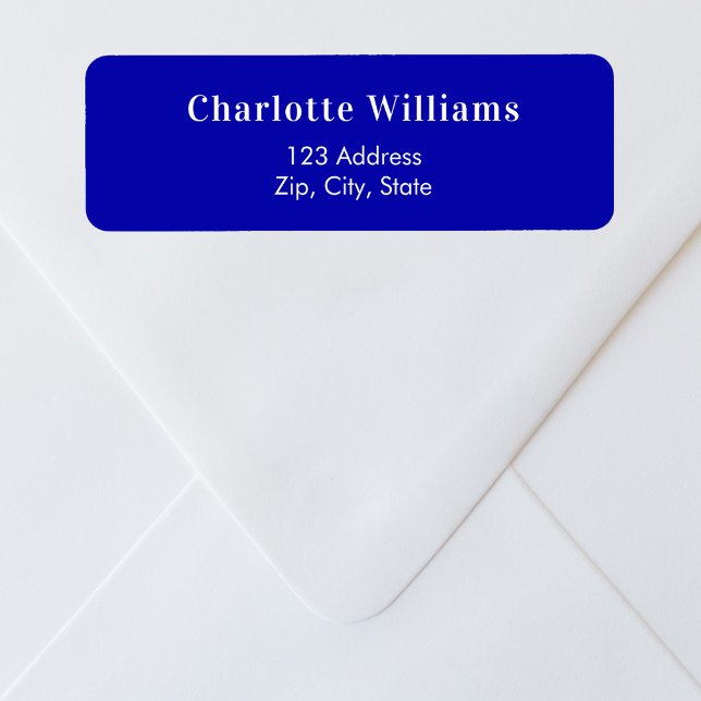 Royal blue return address (Creator Uploaded)