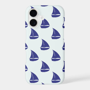Royal Blue Sailboat Pattern