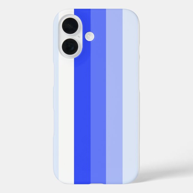 Royal blue shadow stripes Case-Mate iPhone case (Back)