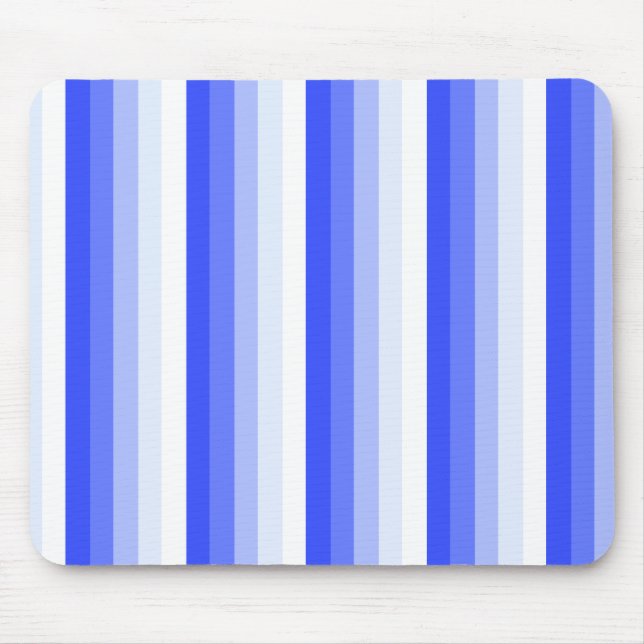 Royal blue shadow stripes mouse pad (Front)