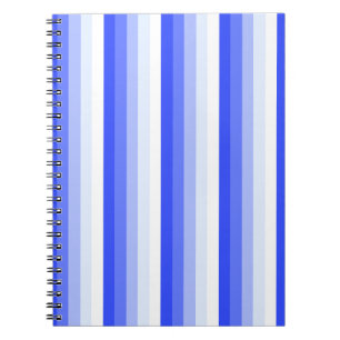 Royal blue shadow stripes notebook