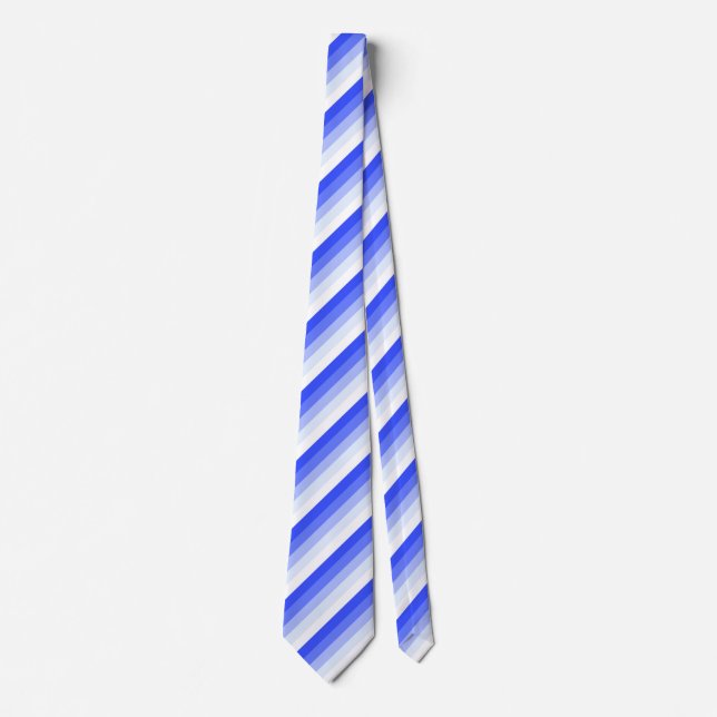 Royal blue shadow stripes tie (Front)