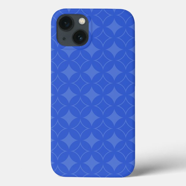 Royal blue shippo pattern Case-Mate iPhone case (Back)
