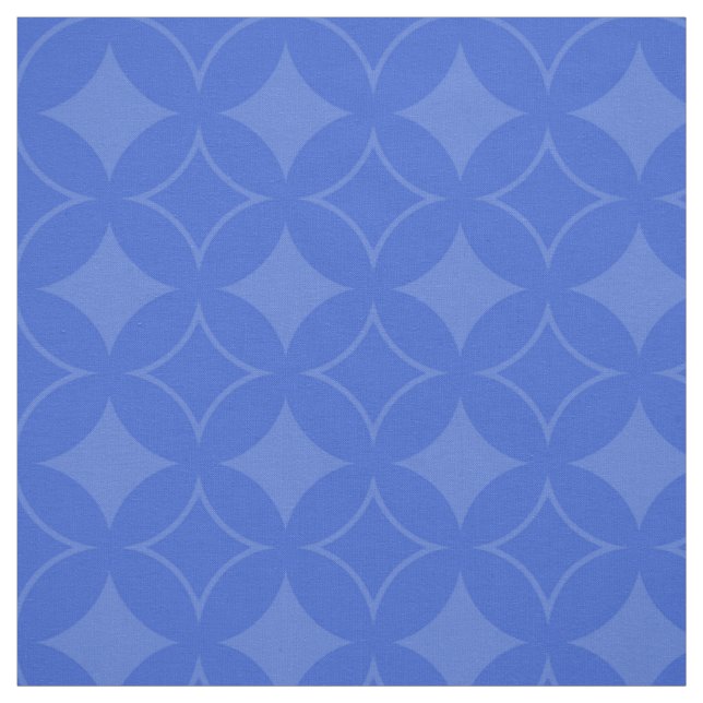 Royal blue shippo pattern fabric (Swatch)