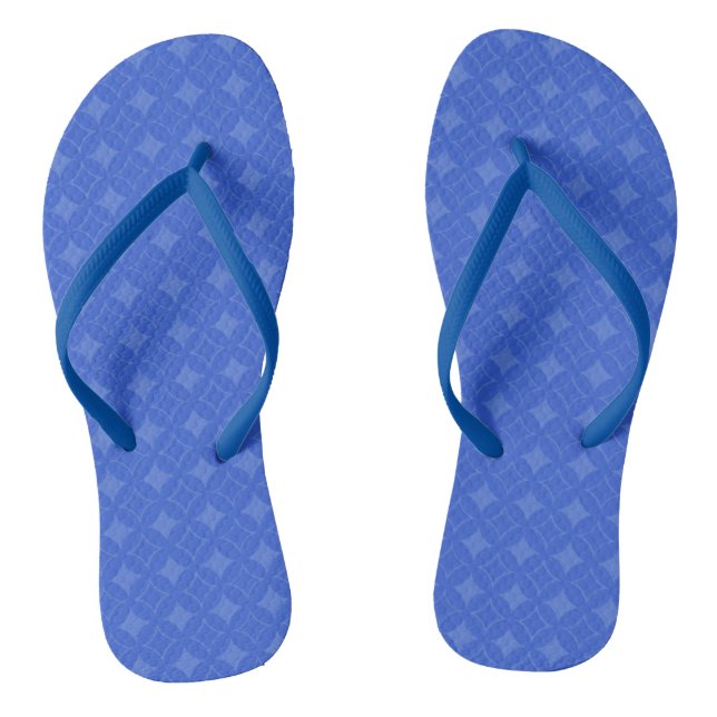 Royal blue shippo pattern jandals (Footbed)