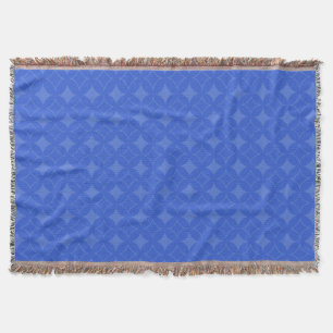 Royal blue shippo pattern throw blanket