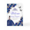 Royal Blue Silver Butterfly Quinceanera Program