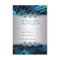 Royal Blue Silver Peacock Wedding RSVP