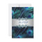 Royal Blue Silver Peacock Wedding RSVP