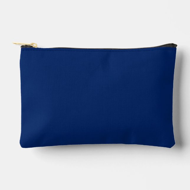 Royal Blue Solid Colour Accessory Pouch (Front)