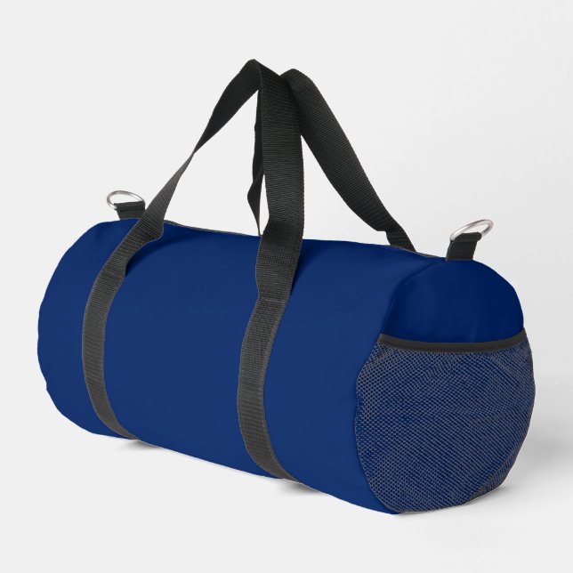 Royal Blue Solid Colour Duffle Bag (Right Corner)