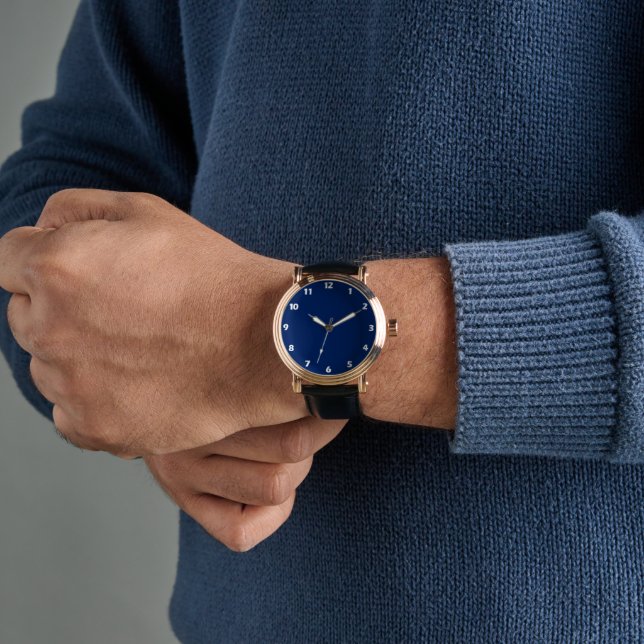 Royal Blue Solid Colour Watch (Wrist)