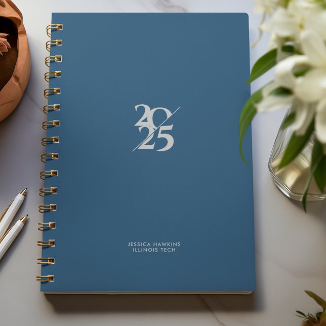 Royal Blue Split Year Spiral Weekly Planner (Creator Uploaded)