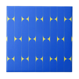 Royal Blue Sticks Small Ceramic Tile