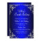 Royal Blue Sweet 16 Silver Pearl Damask