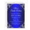 Royal Blue Sweet 16 Silver Pearl Damask