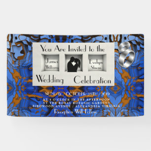 Royal Blue Theme Contemporary Modern Abstract Banner