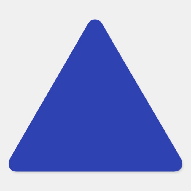 Royal Blue   Triangle Sticker (Front)