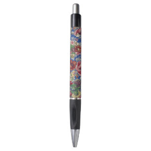 Royal Blue Victorian Rose Ornamental Pattern