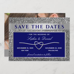 Royal Blue Wedding Save The Date