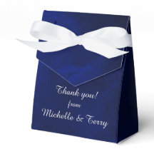 Royal Blue White Christmas Tree Wedding