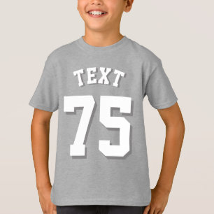 Royal Blue & White Kids Sports Jersey Design T-Shirt