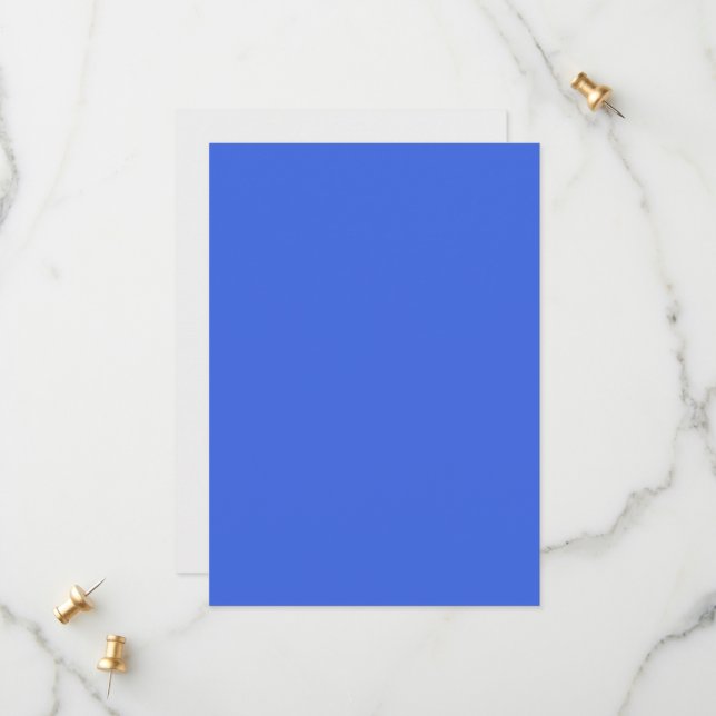 Royal Blue & White Save The Date – Customisable (Front/Back In Situ)