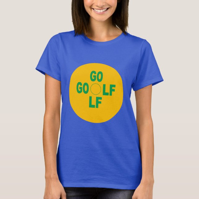 Royal blue women's SPORT GOLF T-shirt (Front)