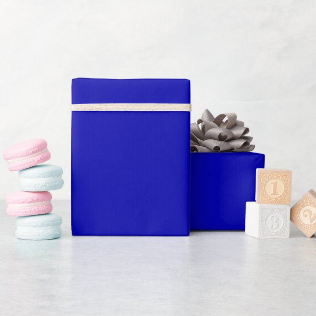 Royal Blue Wrapping Paper (Baby Shower)