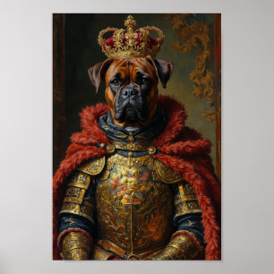 Royal Boxer Portrait Poster