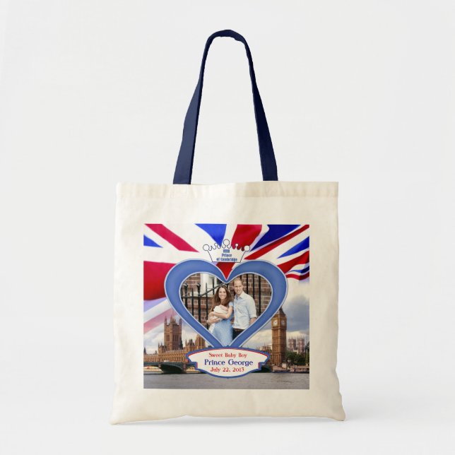 Royal British Baby Prince George Tote Bag (Front)