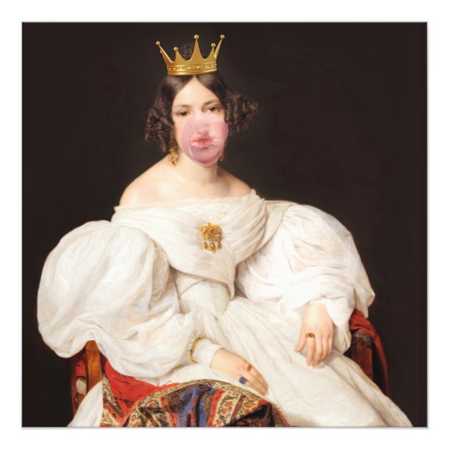 Royal Bubble Gum Diva Photo Print (Front)