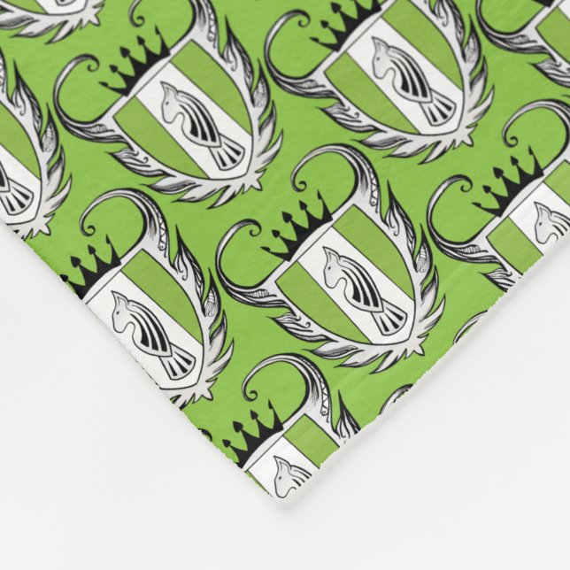 Royal Bull Terrier Fleece Blanket (Corner)