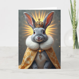 Royal Bunny Birthday Card