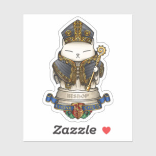 Royal Cat Chess Bishop Piece 