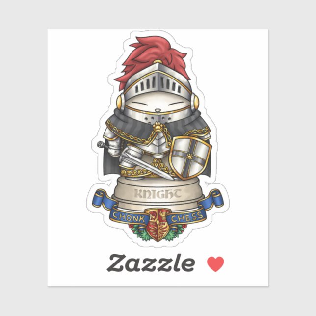 Royal Cat Chess Knight Piece  (Sheet)