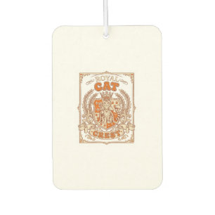 Royal Cat Crest Cat Heraldry Coat of Arms Vintage Car Air Freshener
