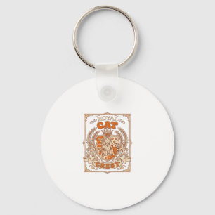Royal Cat Crest Cat Heraldry Coat of Arms Vintage  Key Ring