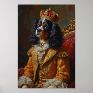 Royal Cavalier King Charles Spaniel Portrait Poster