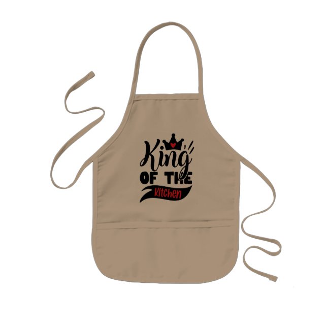 Royal Chef Apron: King of the Kitchen Kids Apron (Front)