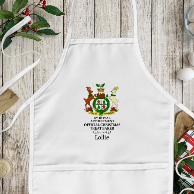 Royal Christmas Treat Baker Custom Kids Apron (Creator Uploaded)