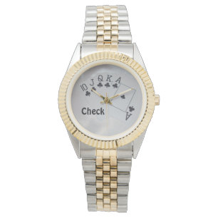 Royal Club Flush Poker Cards Pattern, Watch