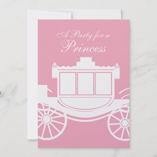 Royal Coach/ Birthday Party Invitation (Front)