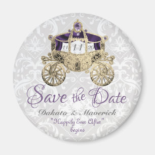 Royal Coach Save the Date Magnets