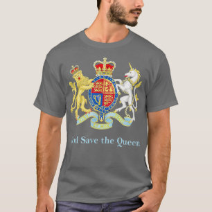 Royal Coat of Arms, God Save the Queen  T-Shirt
