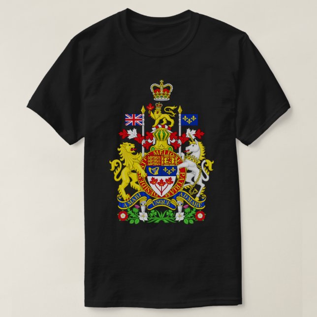 Royal Coat of Arms of Canada T-Shirt (Design Front)