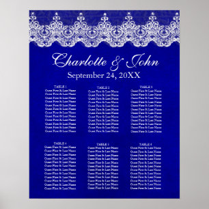 Royal Cobalt Lace Seating Chart Poste
